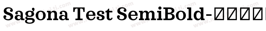 Sagona Test SemiBold字体转换